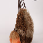 Rare Prada 2017 Mongolian Fur North South Shopping Tote - FashioNica