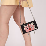 Rare Prada Nylon and Saffiano Robot Chain Mini Bag - FashioNica