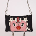 Rare Prada Nylon and Saffiano Robot Chain Mini Bag - FashioNica
