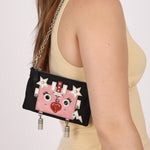 Rare Prada Nylon and Saffiano Robot Chain Mini Bag - FashioNica