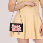 Rare Prada Nylon and Saffiano Robot Chain Mini Bag - FashioNica