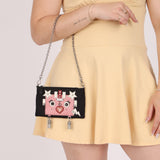 Rare Prada Nylon and Saffiano Robot Chain Mini Bag - FashioNica
