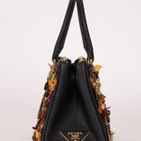 Rare Prada Saffiano Floral Applique Garden Mini Bag - FashioNica
