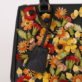 Rare Prada Saffiano Floral Applique Garden Mini Bag - FashioNica