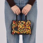 Rare Prada Saffiano Floral Applique Garden Mini Bag - FashioNica