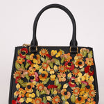 Rare Prada Saffiano Floral Applique Garden Mini Bag - FashioNica