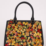 Rare Prada Saffiano Floral Applique Garden Mini Bag - FashioNica