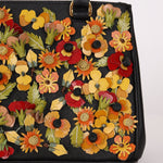 Rare Prada Saffiano Floral Applique Garden Mini Bag - FashioNica