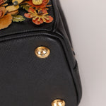 Rare Prada Saffiano Floral Applique Garden Mini Bag - FashioNica