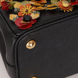 Rare Prada Saffiano Floral Applique Garden Mini Bag - FashioNica
