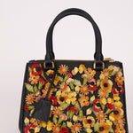 Rare Prada Saffiano Floral Applique Garden Mini Bag - FashioNica