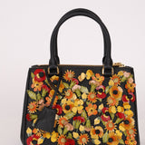 Rare Prada Saffiano Floral Applique Garden Mini Bag - FashioNica