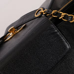 Rare Vintage Chanel Caviar Double - Sided Supermodel Tote - FashioNica