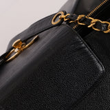 Rare Vintage Chanel Caviar Double - Sided Supermodel Tote - FashioNica