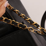 Rare Vintage Chanel Caviar Double - Sided Supermodel Tote - FashioNica