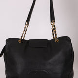 Rare Vintage Chanel Caviar Double - Sided Supermodel Tote - FashioNica