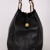 Rare Vintage Chanel Caviar Double - Sided Supermodel Tote - FashioNica