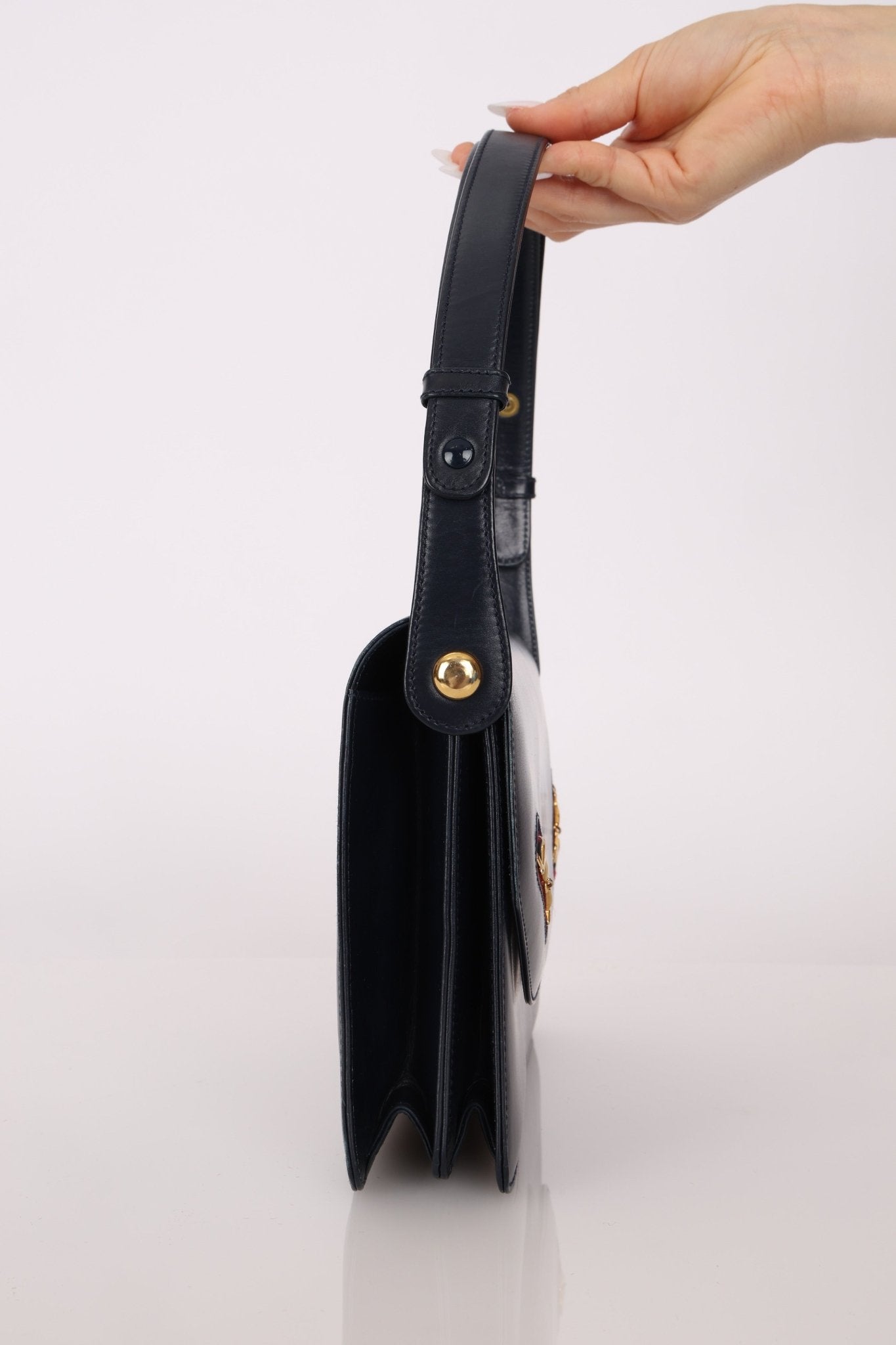 Rare Vintage Gucci Double Horsebit Shelley Flap Bag - FashioNica