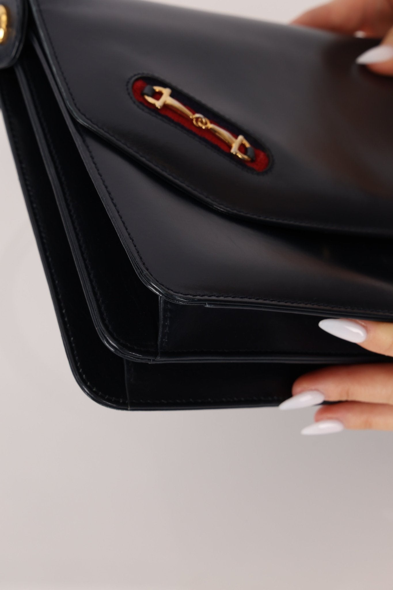 Rare Vintage Gucci Double Horsebit Shelley Flap Bag - FashioNica