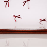 Saint Laurent Croc Embossed Midnight East West Clutch - FashioNica