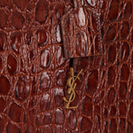 Saint Laurent Croc Embossed Toy Shopping Tote - FashioNica