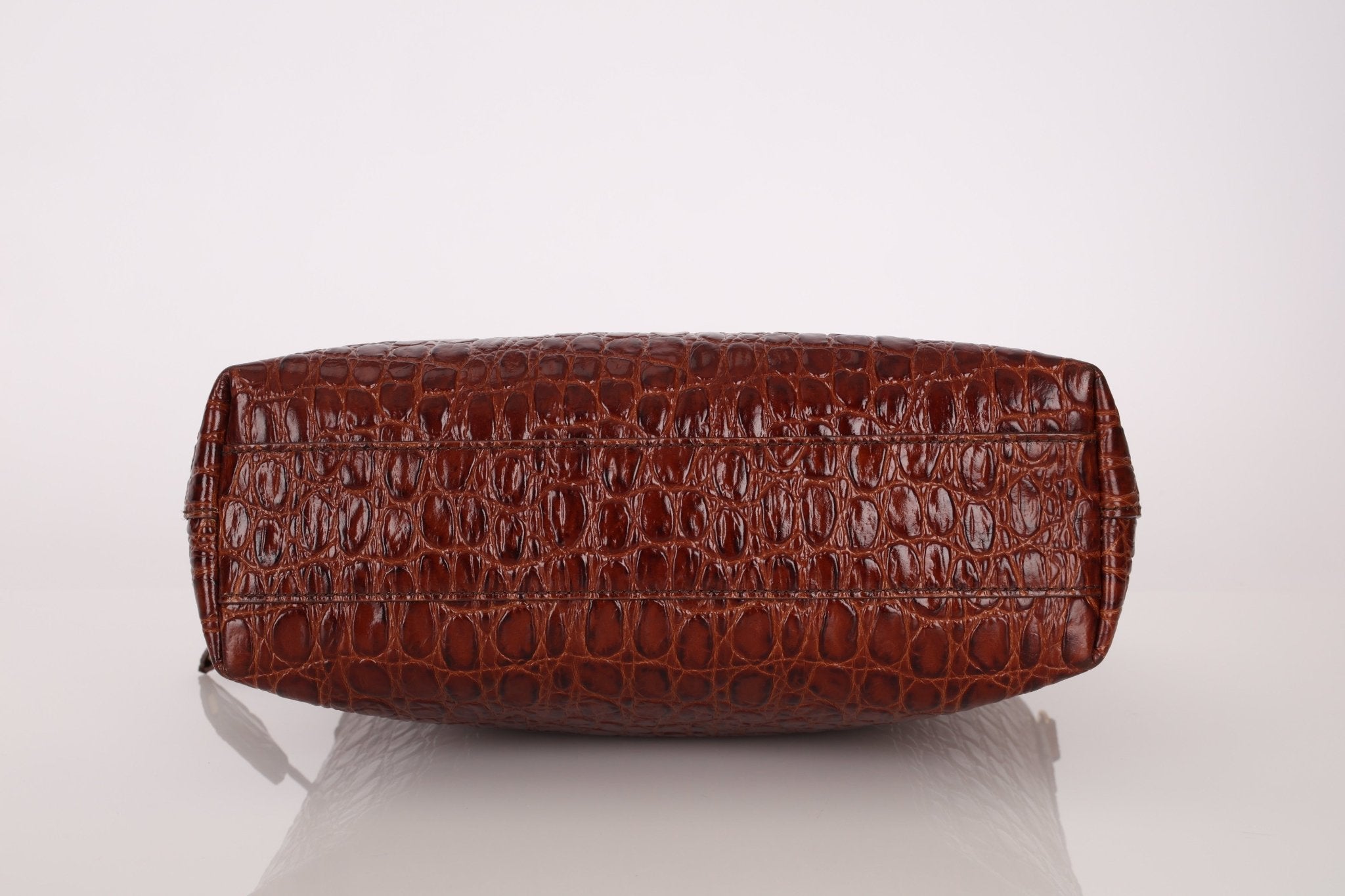 Saint Laurent Croc Embossed Toy Shopping Tote - FashioNica