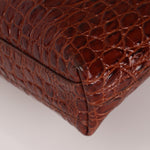 Saint Laurent Croc Embossed Toy Shopping Tote - FashioNica