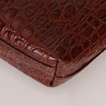 Saint Laurent Croc Embossed Toy Shopping Tote - FashioNica