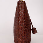 Saint Laurent Croc Embossed Toy Shopping Tote - FashioNica