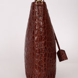 Saint Laurent Croc Embossed Toy Shopping Tote - FashioNica