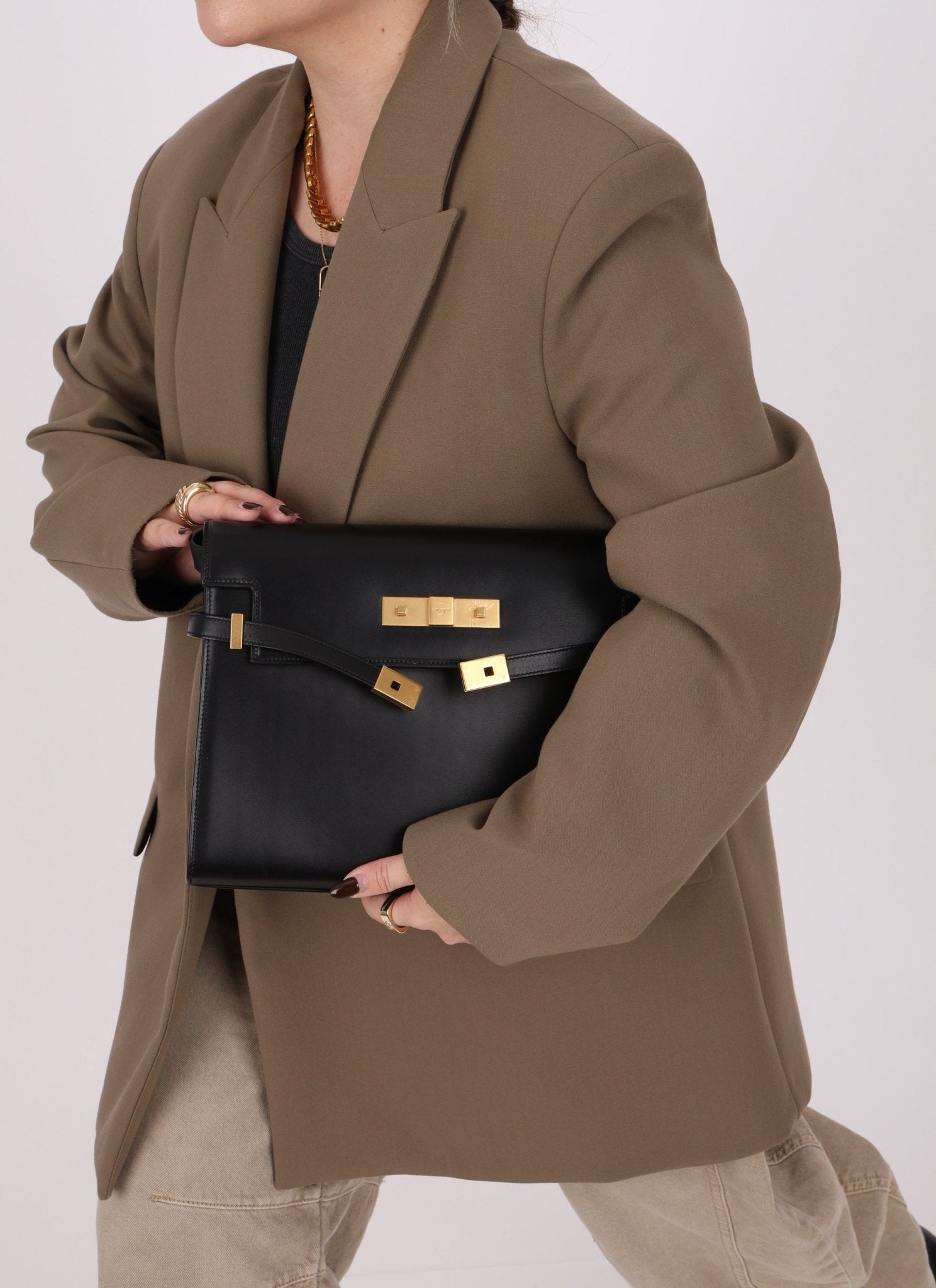 Saint Laurent Medium Manhattan Shoulder Bag - FashioNica