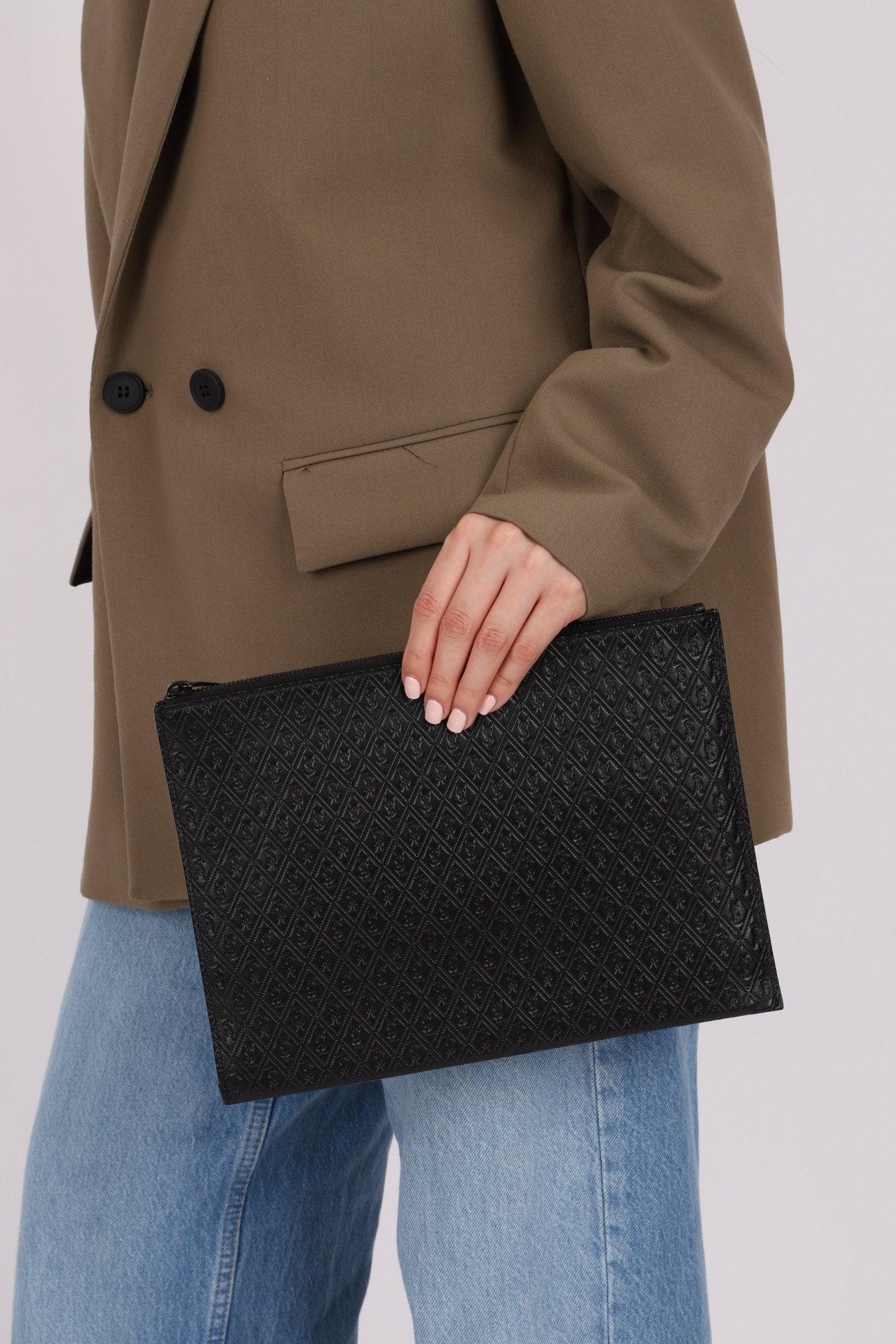 Saint Laurent Monogram Tech Pouch - FashioNica