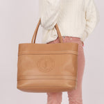 Saint Laurent Natural Leather Rive Gauche Large Tote - FashioNica