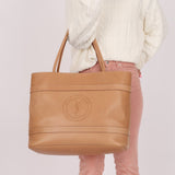 Saint Laurent Natural Leather Rive Gauche Large Tote - FashioNica