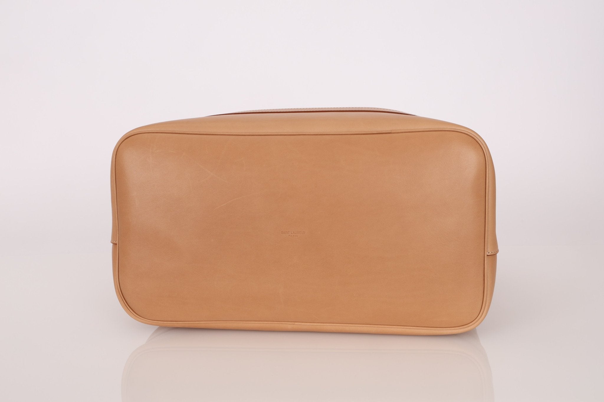 Saint Laurent Natural Leather Rive Gauche Large Tote - FashioNica