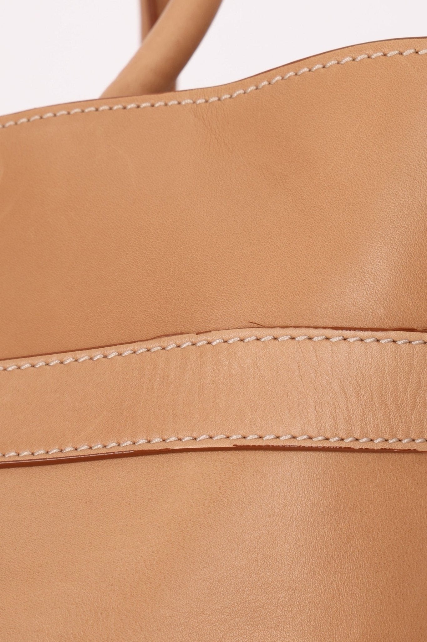 Saint Laurent Natural Leather Rive Gauche Large Tote - FashioNica