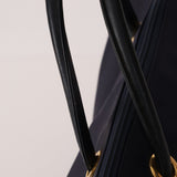 Saint Laurent Navy Nylon Cassandra Boston Bag - FashioNica
