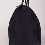 Saint Laurent Navy Nylon Cassandra Boston Bag - FashioNica