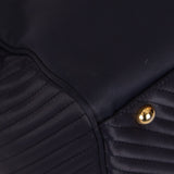 Saint Laurent Navy Nylon Cassandra Boston Bag - FashioNica