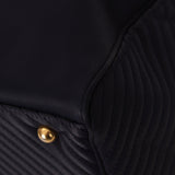 Saint Laurent Navy Nylon Cassandra Boston Bag - FashioNica