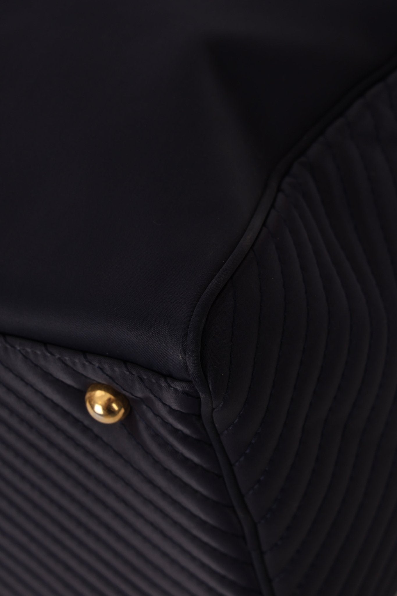 Saint Laurent Navy Nylon Cassandra Boston Bag - FashioNica