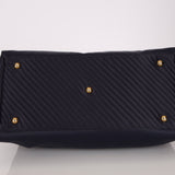 Saint Laurent Navy Nylon Cassandra Boston Bag - FashioNica