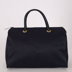 Saint Laurent Navy Nylon Cassandra Boston Bag - FashioNica