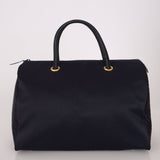 Saint Laurent Navy Nylon Cassandra Boston Bag - FashioNica