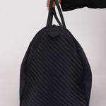 Saint Laurent Navy Nylon Cassandra Boston Bag - FashioNica