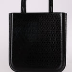 Saint Laurent Patent Logo Embossed Shopper Tote with Chain - FashioNica