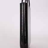 Saint Laurent Patent Logo Embossed Shopper Tote with Chain - FashioNica