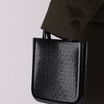 Saint Laurent Patent Logo Embossed Shopper Tote with Chain - FashioNica