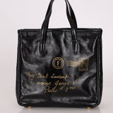 Saint Laurent Patent Mail Tote - FashioNica