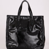 Saint Laurent Patent Mail Tote - FashioNica